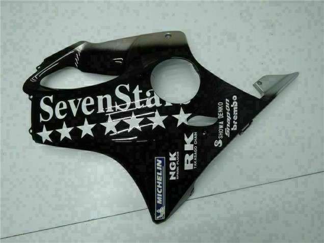 Black White SevenStarss 01-03 Honda CBR600 F4i Motorcycle Fairings Black White SevenStarss 01-03 Honda CBR600 F4i Motorcycle Fairings