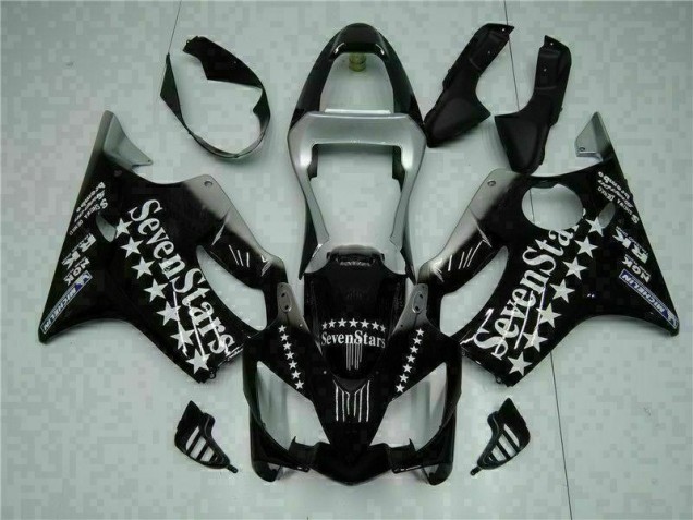 Black White SevenStarss 01-03 Honda CBR600 F4i Motorcycle Fairings Black White SevenStarss 01-03 Honda CBR600 F4i Motorcycle Fairings