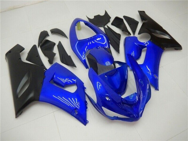 Blue 05-06 Kawasaki ZX6R Motorcycle Fairing Blue 05-06 Kawasaki ZX6R Motorcycle Fairing
