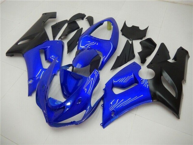 Blue 05-06 Kawasaki ZX6R Motorcycle Fairing Blue 05-06 Kawasaki ZX6R Motorcycle Fairing