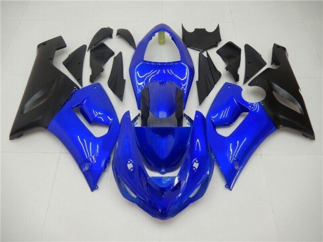 Blue 05-06 Kawasaki ZX6R Motorcycle Fairing Blue 05-06 Kawasaki ZX6R Motorcycle Fairing