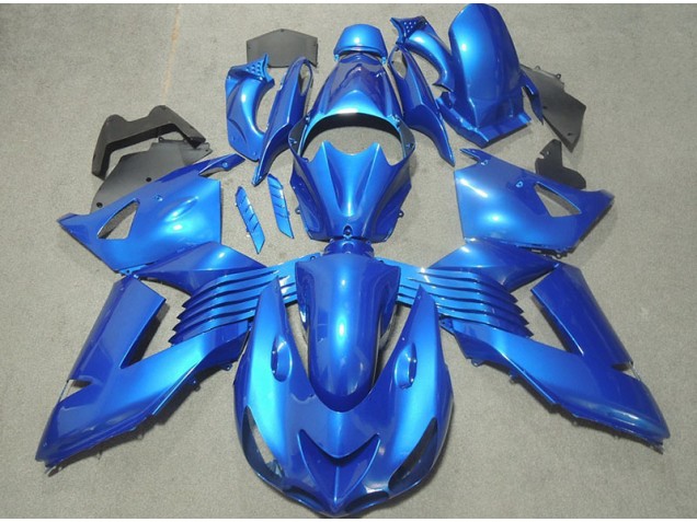 Blue 06-11 Kawasaki ZX14R ZZR1400 Motorcycle Fairings Blue 06-11 Kawasaki ZX14R ZZR1400 Motorcycle Fairings