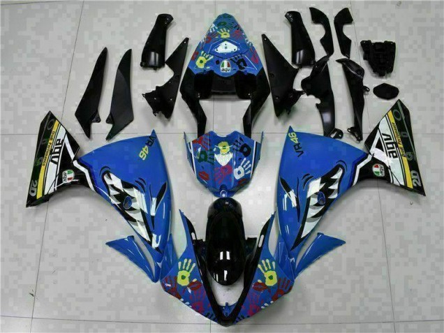Blue 09-11 Yamaha YZF R1 Motorcycle Fairing Blue 09-11 Yamaha YZF R1 Motorcycle Fairing