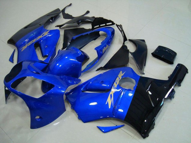 Blue Black 00-01 Kawasaki ZX12R Motorcycle Fairings