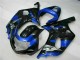 Blue Black 01-03 Suzuki GSXR 600/750 Motorcycle Fairing Blue Black 01-03 Suzuki GSXR 600/750 Motorcycle Fairing