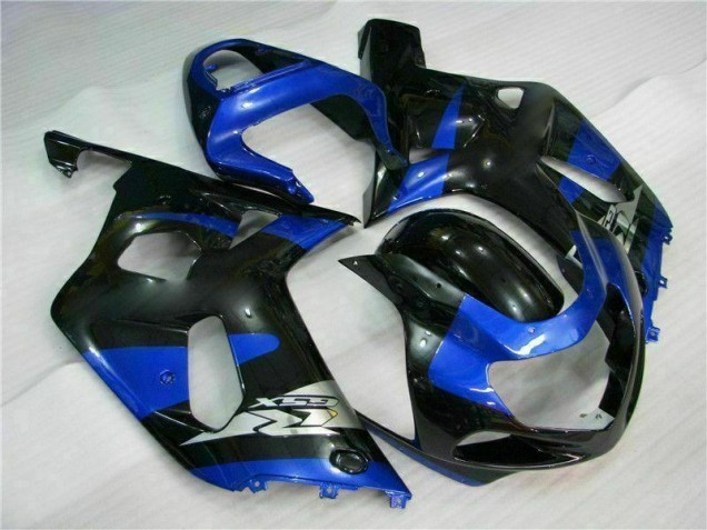 Blue Black 01-03 Suzuki GSXR 600/750 Motorcycle Fairing Blue Black 01-03 Suzuki GSXR 600/750 Motorcycle Fairing