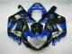 Blue Black 01-03 Suzuki GSXR 600/750 Motorcycle Fairing Blue Black 01-03 Suzuki GSXR 600/750 Motorcycle Fairing