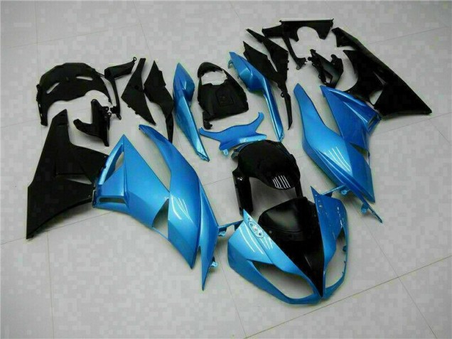 Blue Black 09-12 Kawasaki ZX6R Motorcycle Fairings