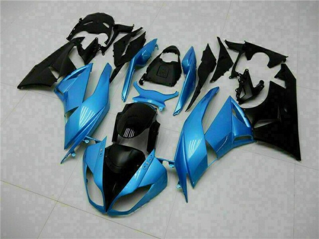 Blue Black 09-12 Kawasaki ZX6R Motorcycle Fairings
