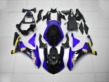 Blue Black 15-19 Yamaha YZF R1 Motorcycle Fairings