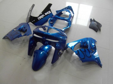 Blue Black Flame 98-99 Kawasaki ZX9R Motorcycle Fairings