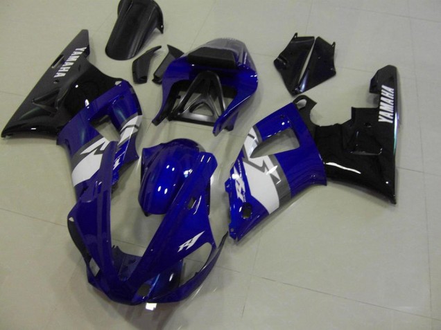 Blue Black White 00-01 Yamaha YZF R1 Motorcycle Fairings