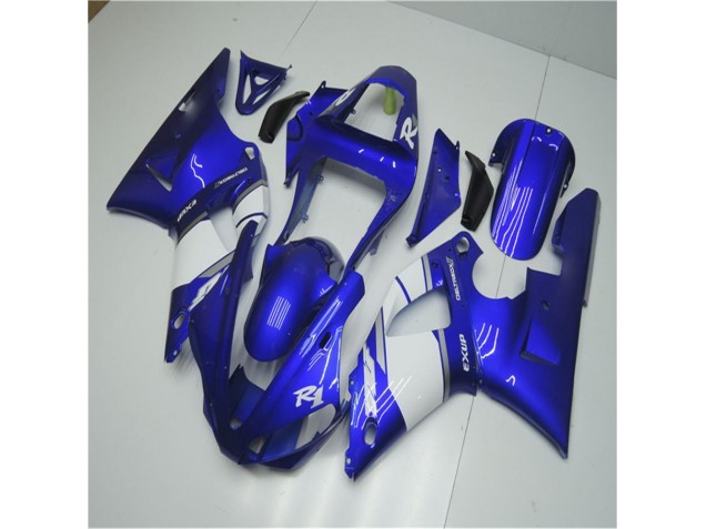 Blue White 00-01 Yamaha YZF R1 Motorcycle Fairings