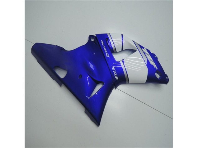 Blue White 00-01 Yamaha YZF R1 Motorcycle Fairings