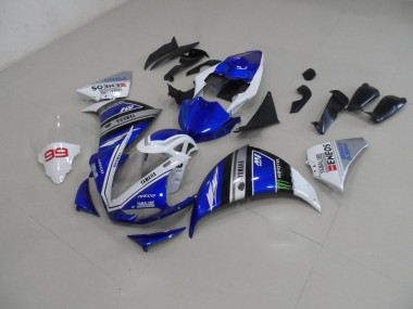 Blue White 09-11 Yamaha YZF R1 Motorcycle Bodywork
