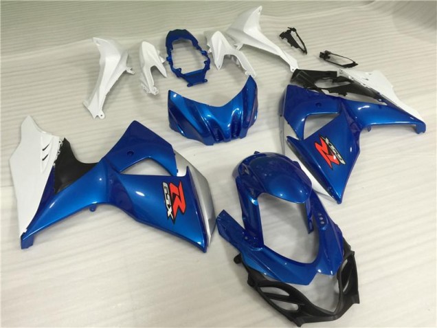 Blue White 09-16 Suzuki GSXR 1000 Motorcycle Fairing Kits & Plastic Blue White 09-16 Suzuki GSXR 1000 Motorcycle Fairing Kits & Plastic