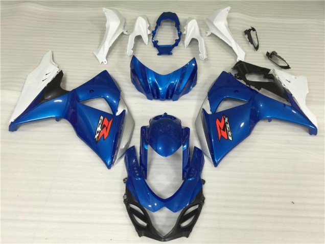Blue White 09-16 Suzuki GSXR 1000 Motorcycle Fairing Kits & Plastic Blue White 09-16 Suzuki GSXR 1000 Motorcycle Fairing Kits & Plastic
