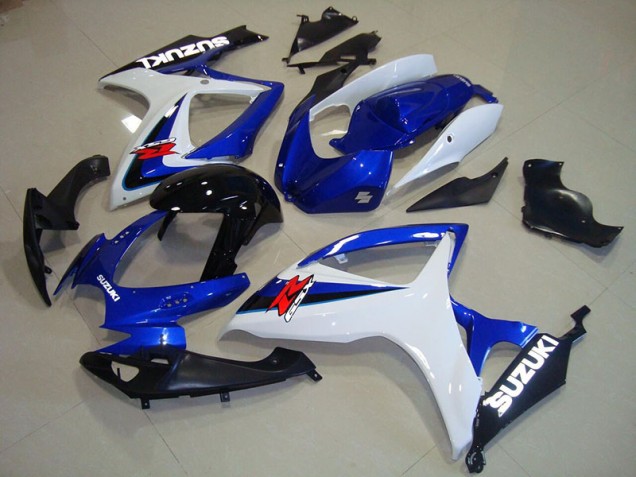 Blue White Black 06-07 Suzuki GSXR 750 Motorcycle Fairings Blue White Black 06-07 Suzuki GSXR 750 Motorcycle Fairings