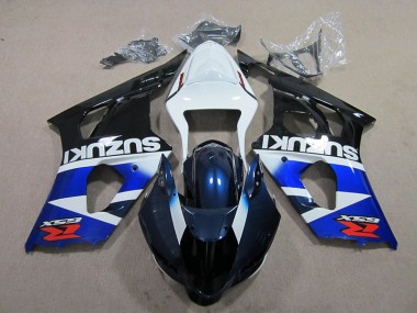 Blue White Decal 03-04 Suzuki GSXR 1000 Motorcycle Fairing