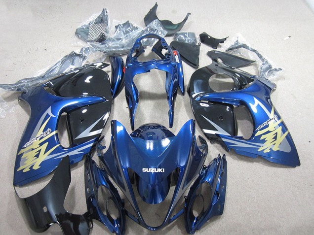 Blue White Gold Decal 08-19 Suzuki GSXR 1300 Hayabusa Motorcycle Fairings Blue White Gold Decal 08-19 Suzuki GSXR 1300 Hayabusa Motorcycle Fairings