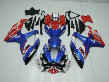 Blue and Red 09-16 Suzuki GSXR 1000 Motorcycle Fairings