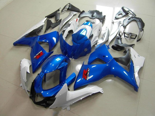 Blue and White OEM Style 09-16 Suzuki GSXR 1000 Motorcycle Fairing Blue and White OEM Style 09-16 Suzuki GSXR 1000 Motorcycle Fairing