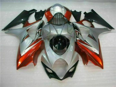 Brown Silver 07-08 Suzuki GSXR 1000 Motorcycle Fairings