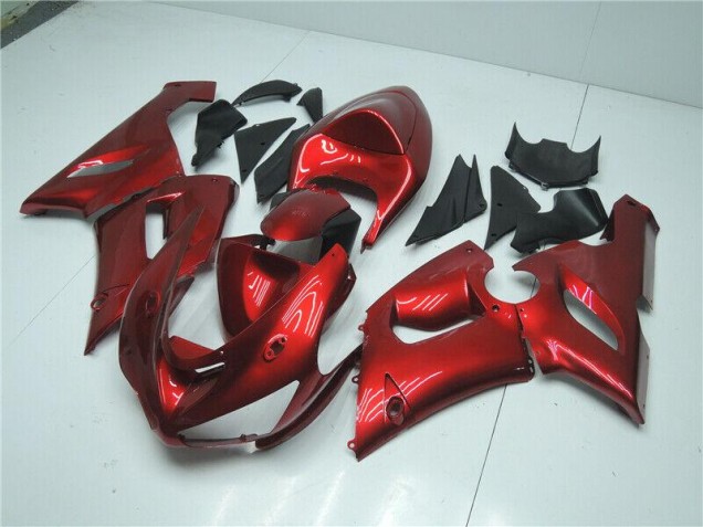 Candy Red 05-06 Kawasaki ZX6R Motorcycle Fairings Candy Red 05-06 Kawasaki ZX6R Motorcycle Fairings