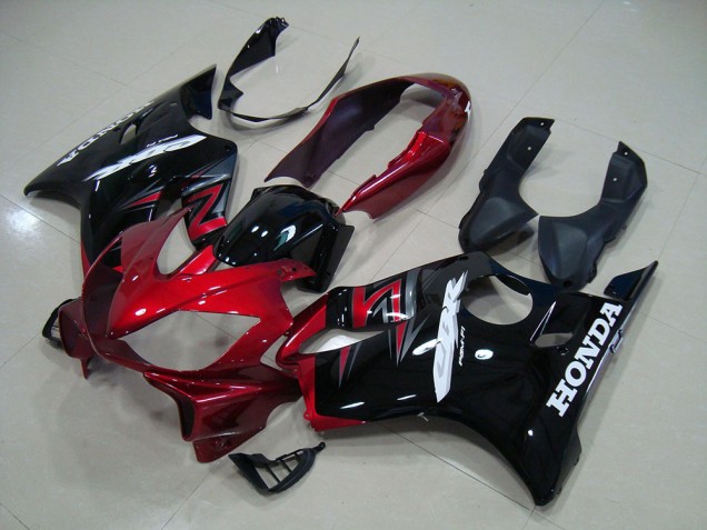 Candy Red Black 04-07 Honda CBR600 F4i Motorcycle Fairings Candy Red Black 04-07 Honda CBR600 F4i Motorcycle Fairings