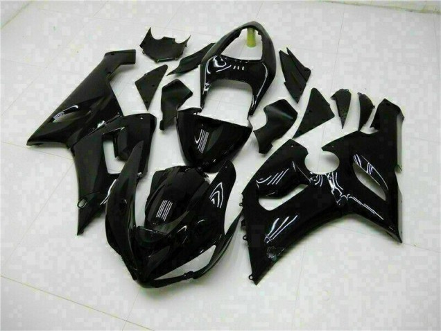 Glossy Black 05-06 Kawasaki ZX6R Motorcycle Fairing Glossy Black 05-06 Kawasaki ZX6R Motorcycle Fairing