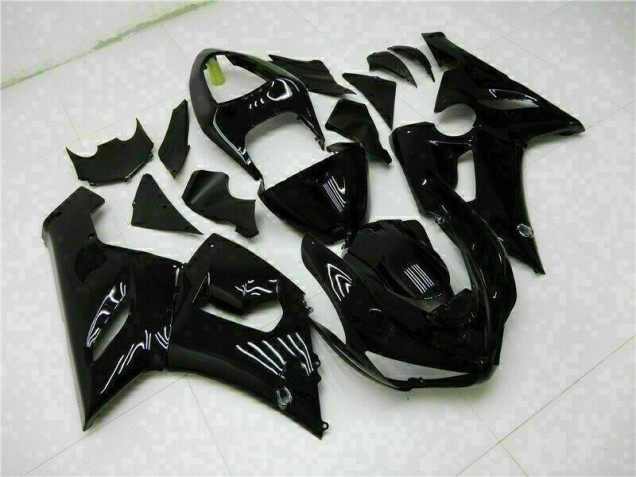 Glossy Black 05-06 Kawasaki ZX6R Motorcycle Fairing Glossy Black 05-06 Kawasaki ZX6R Motorcycle Fairing