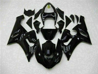 Glossy Black 05-06 Kawasaki ZX6R Motorcycle Fairing
