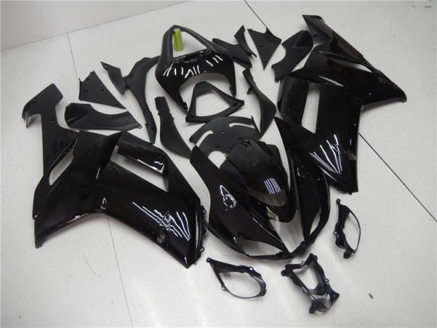 Glossy Black 07-08 Kawasaki ZX6R Motorcycle Fairing Glossy Black 07-08 Kawasaki ZX6R Motorcycle Fairing