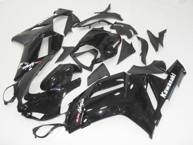 Glossy Black 07-08 Kawasaki ZX6R Motorcycle Fairings