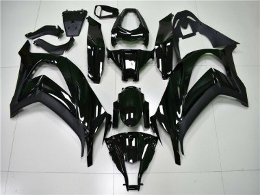 Glossy Black 11-15 Kawasaki ZX10R Motorcycle Fairings