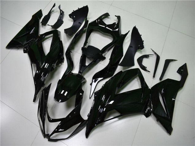 Glossy Black 13-18 Kawasaki ZX6R Motorcycle Fairings