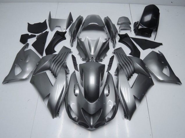 Glossy Grey 06-11 Kawasaki ZX14R ZZR1400 Motorcycle Fairings Glossy Grey 06-11 Kawasaki ZX14R ZZR1400 Motorcycle Fairings