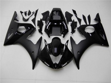 Glossy Matte Black 03-05 Yamaha YZF R6 Motorcycle Fairings