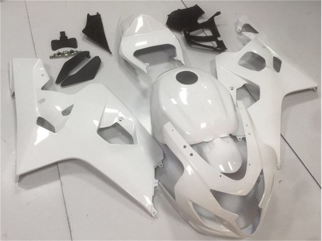 Glossy White 04-05 Suzuki GSXR 600/750 Motorcycle Fairings