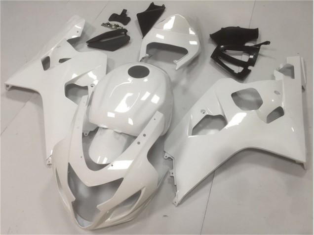 Glossy White 04-05 Suzuki GSXR 600/750 Motorcycle Fairings