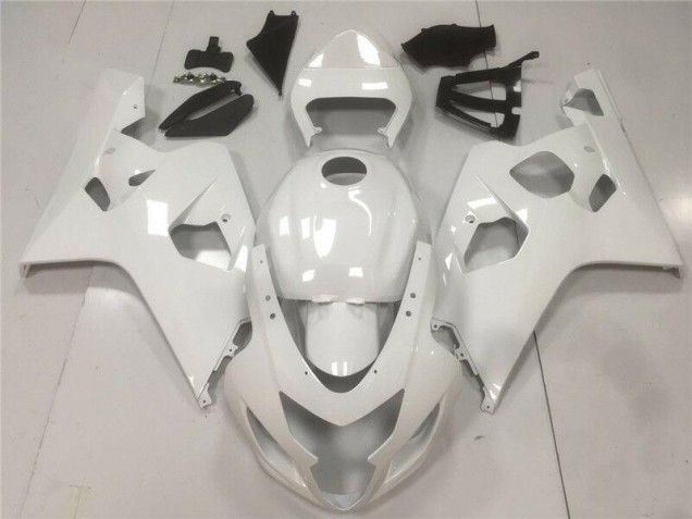 Glossy White 04-05 Suzuki GSXR 600/750 Motorcycle Fairings