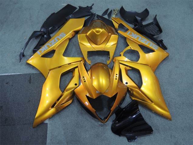 Gold 05-06 Suzuki GSXR 1000 Motorcycle Fairings Gold 05-06 Suzuki GSXR 1000 Motorcycle Fairings
