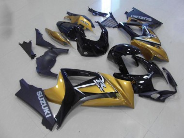 Gold Black 07-08 Suzuki GSXR 1000 Motorcycle Fairings