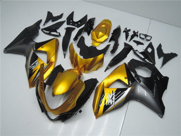 Golden Black 09-16 Suzuki GSXR 1000 Motorcycle Fairings Golden Black 09-16 Suzuki GSXR 1000 Motorcycle Fairings
