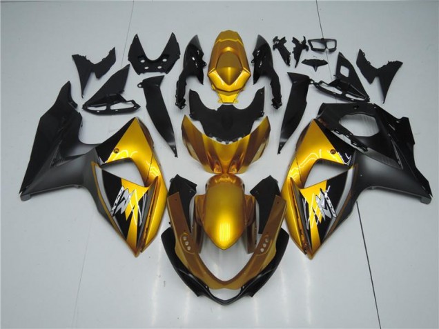 Golden Black 09-16 Suzuki GSXR 1000 Motorcycle Fairings Golden Black 09-16 Suzuki GSXR 1000 Motorcycle Fairings