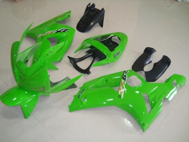 Green 03-04 Kawasaki ZX6R Motorcycle Fairings