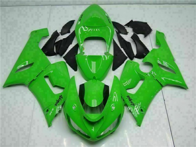 Green 05-06 Kawasaki ZX6R Full Motorcycle Fairing Kits Green 05-06 Kawasaki ZX6R Full Motorcycle Fairing Kits