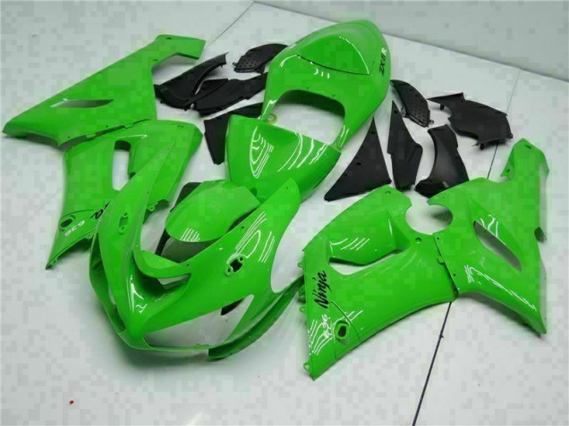 Green 05-06 Kawasaki ZX6R Full Motorcycle Fairing Kits Green 05-06 Kawasaki ZX6R Full Motorcycle Fairing Kits