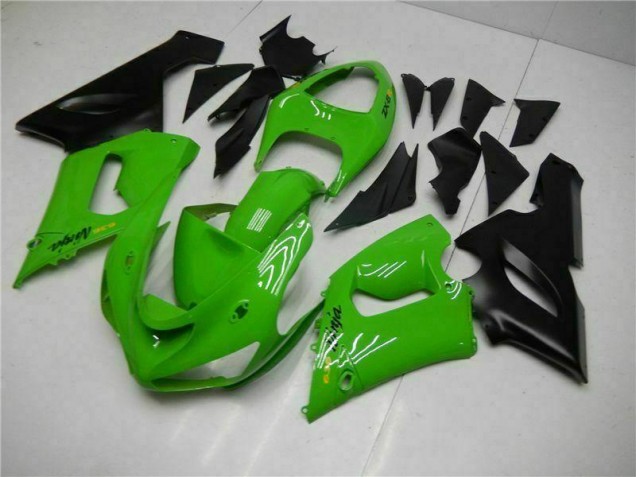 Green 05-06 Kawasaki ZX6R Motorcycle Fairing Kits Green 05-06 Kawasaki ZX6R Motorcycle Fairing Kits
