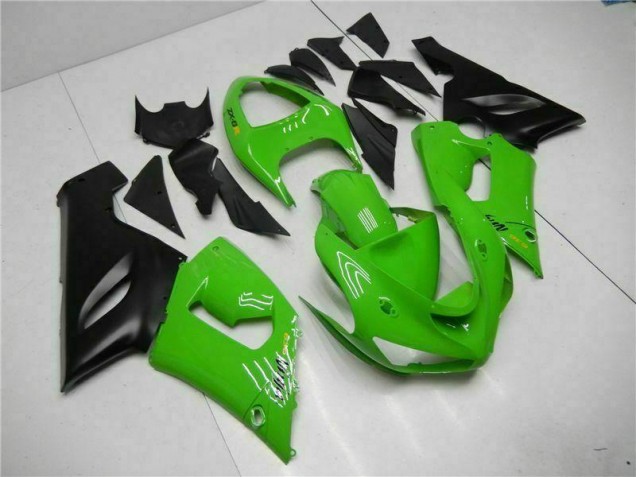Green 05-06 Kawasaki ZX6R Motorcycle Fairing Kits Green 05-06 Kawasaki ZX6R Motorcycle Fairing Kits